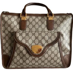 Vintage Gucci Lady lock leather handbag